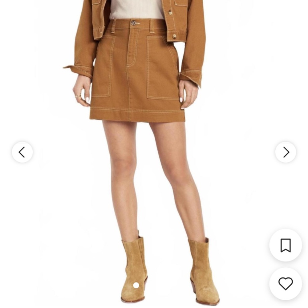 Old Navy Tan A-Line Skirt